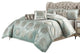 Regent 10-Piece King Velvet Comforter Set - Ice Blue