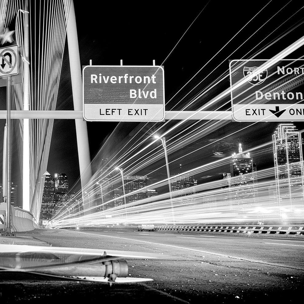 "Texas Freeway One" Paper, 30"x30"