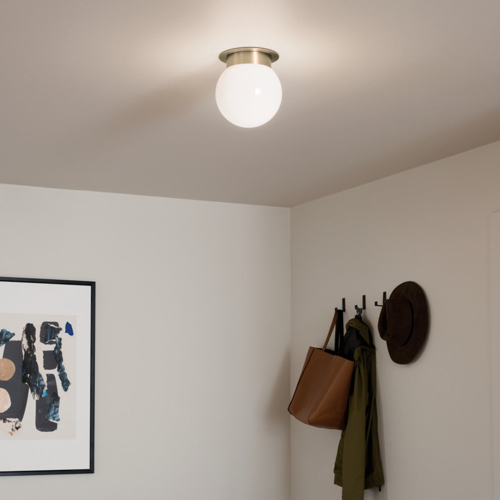 Albers 1 Light Flush Mount Light, Champagne Bronze