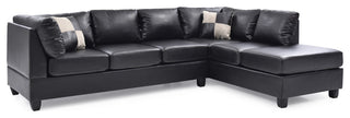 Pasqual Sectional, Black Pu