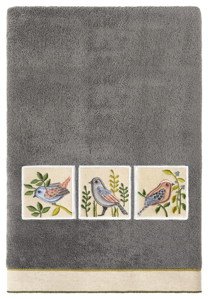 Linum Home Textiles 100% Turkish Cotton BELINDA 4PC Embellished Towel Set