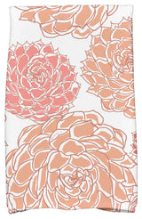 18"x30" Olivia Floral Print Kitchen Towel, Orange
