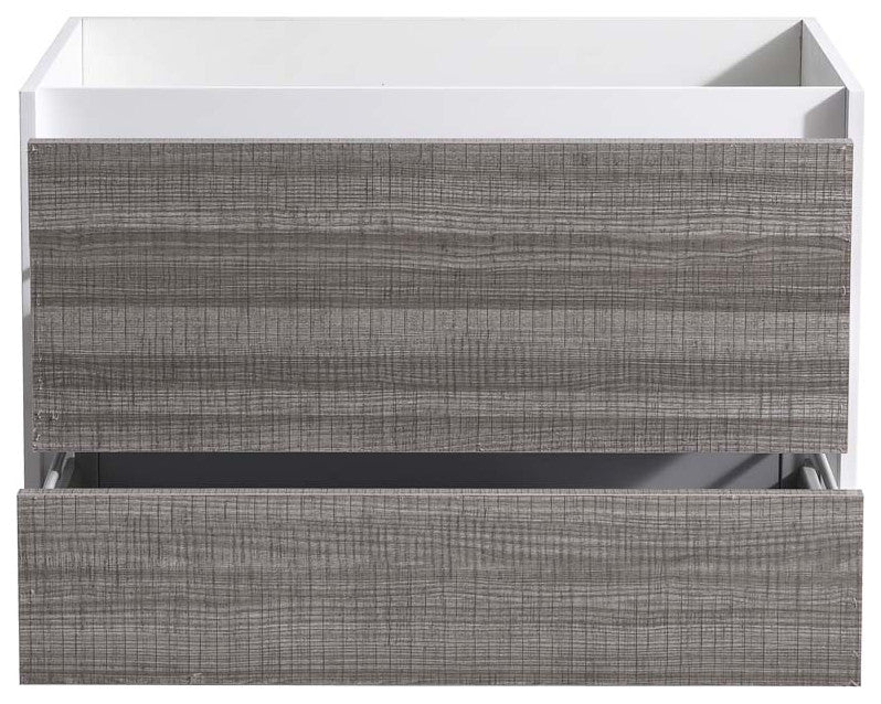 Fresca Catania 36" Gloss Ash Gray Wall Hung Cabinet