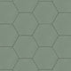 Textile Basic Hex Kale Porcelain Floor and Wall Tile