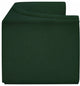 Ollie Black Boucle Fabric Straight Modular Sofa, Green, 2-Piece: 2 Corner Chair