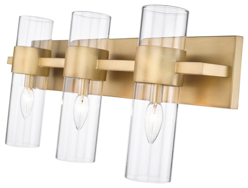 Z-Lite 343-3V Lawson 3 Light 25"W Vanity Strip - Rubbed Brass