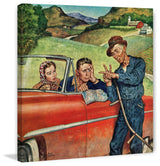"Go Two Miles, Turn Left..." Print on Canvas by Amos Sewell