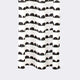 Half Moon Shower Curtain With 8 Metal Rings, Black