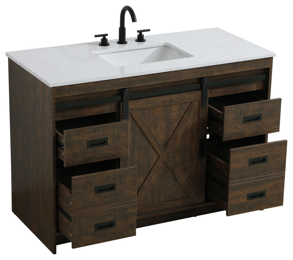 Home Living 48" Single Bathroom Vanity, Expresso