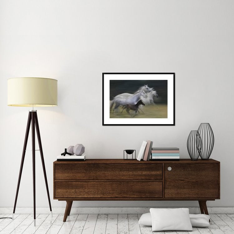 "In Gallop" Framed Digital Print by Milan Malovrh, 38"x28"