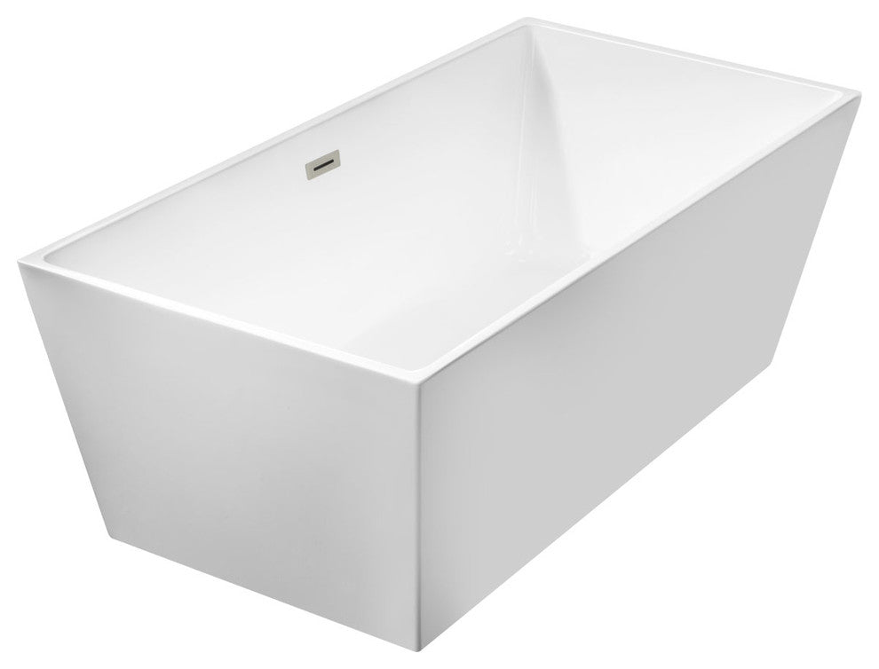 Freestanding One-Piece Acrylic Bathtub LTF4