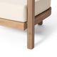 Aston Outdoor Acacia Wood Club Chairs With Cushions, Set of 2