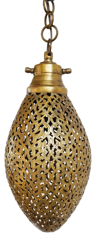 Brass Tear Drop Lantern