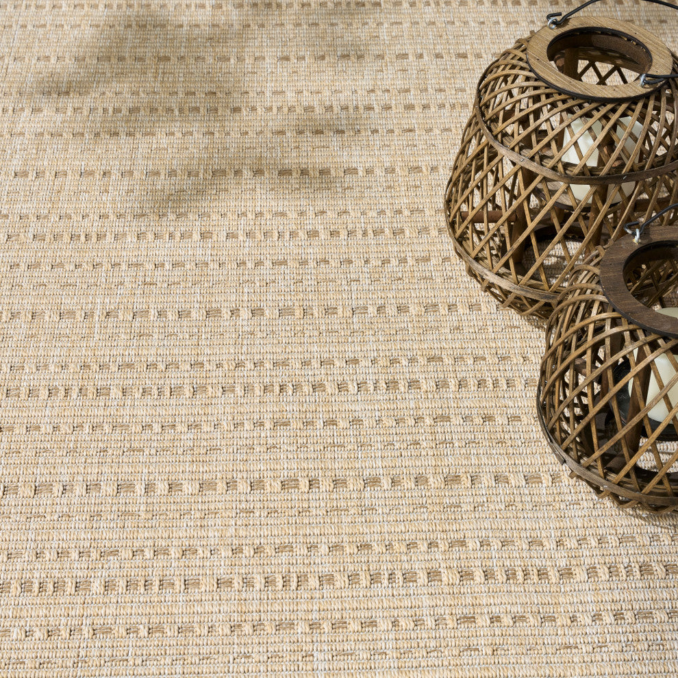 Nourison Tulum 10' x 14' Cream Outdoor Rug