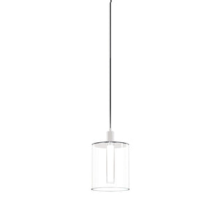Velo Clear w/Tall Clear Single Pendant - 3W - White Socket