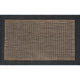 Dania Transitional Solid Border Black/Gold Indoor/Outdoor Scatter Mat, 2'x3'