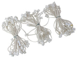 100' Commercial C7 Christmas Light Socket Set 12" Spacing 18 Gauge White Wire