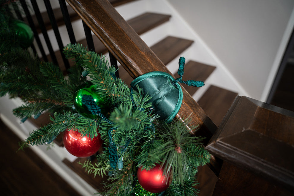 Banister Protecting Garland Ties (3 Pack - Green)