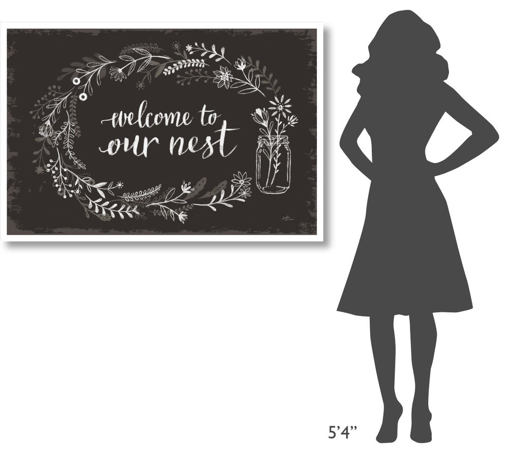 "Our Nest I Black" Digital Paper Print by Janelle Penner, 50"x34"