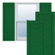 18"W True Fit PVC Single Panel Chevron Modern Style, Viridian Green, 77"H