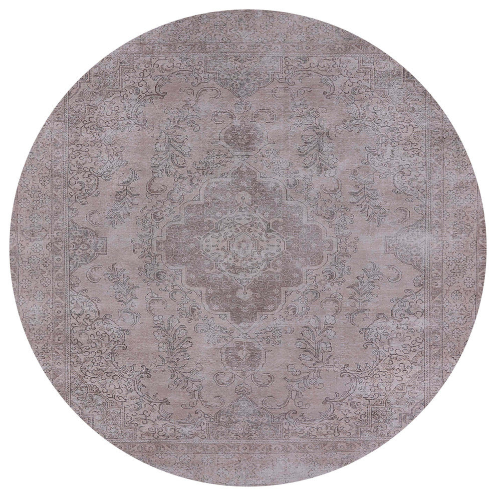 Ahgly Company Indoor Round Mid-Century Modern Area Rugs, 7' Round