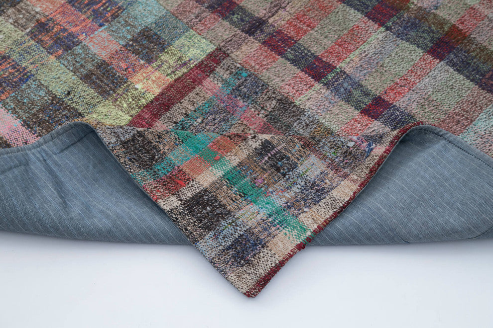 Rug N Carpet - Handmade Anatolian 6' 8'' x 9' 10'' Tribal Patchwork Kilim Rug