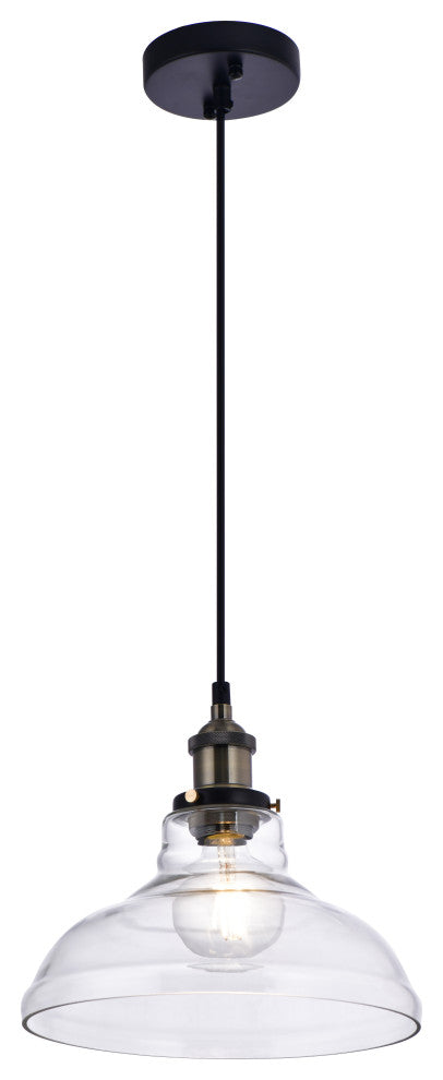 Lazzur Blavet 1 Light 11" Matte Black Pendant