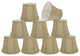 30391-9 Small Bell  Chandelier Clip On Lamp Shade Beige 4"x6"x5"