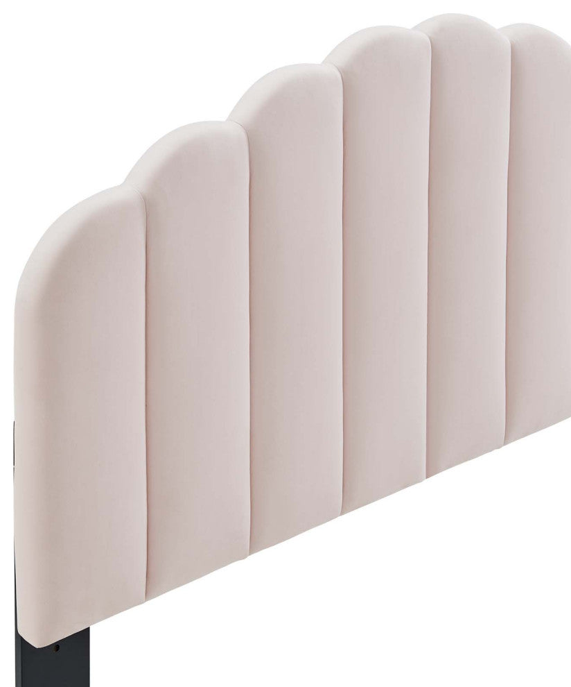 Veronique Full/Queen Performance Velvet Headboard-Pink