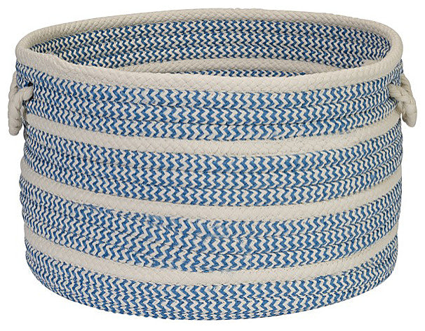 Colonial Mills Basket Poppy Basket Blue Ice Round