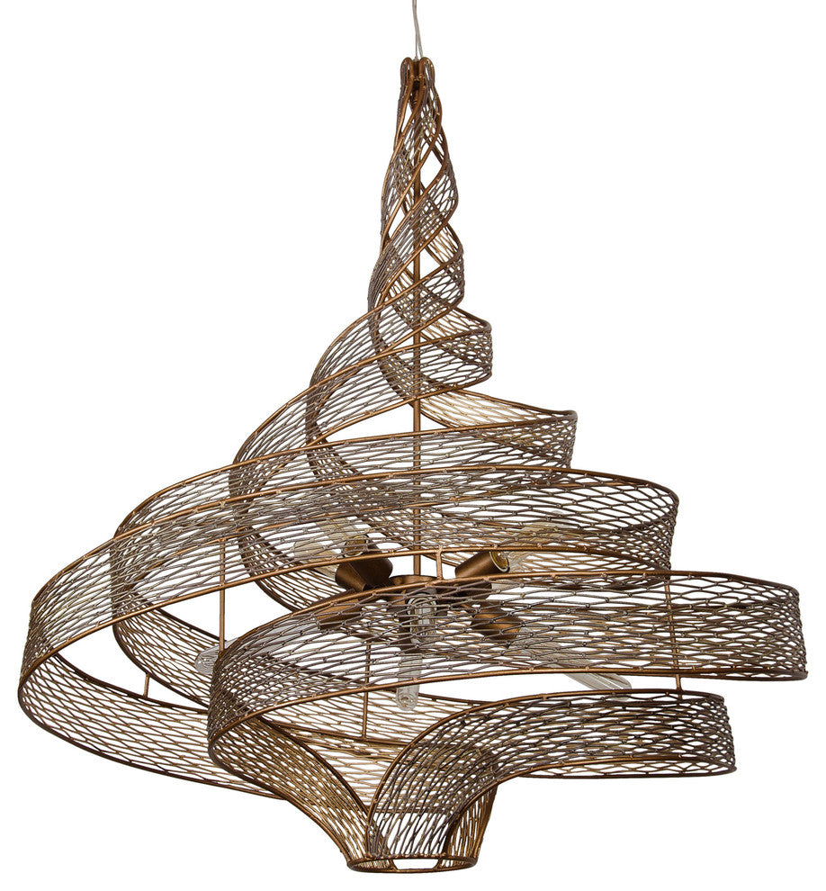 Varaluz-240P08HO-Eight Light Pendant Hammered Ore