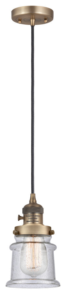 INNOVATIONS 201CSW-BB-G184S-LED 1-Light Mini Pendant Brushed Brass