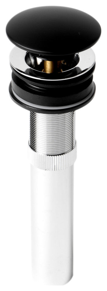 ALFI brand AB9055-BM Black Matte Pop Up Drain with Out Overflow
