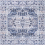 Alanya Ornate Medallion Machine-Washable Area Rug