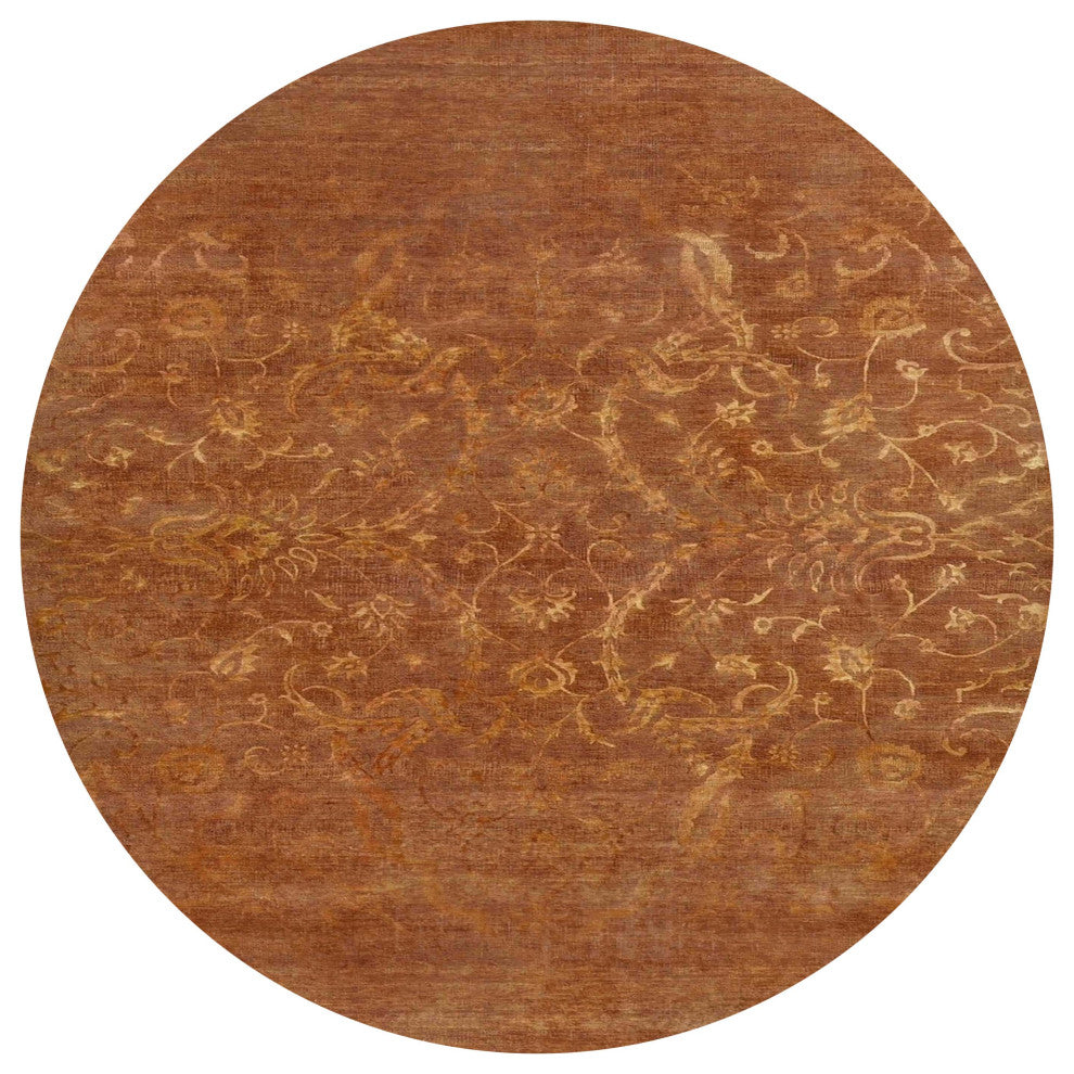 Ahgly Company Indoor Round Mid-Century Modern Area Rugs, 8' Round