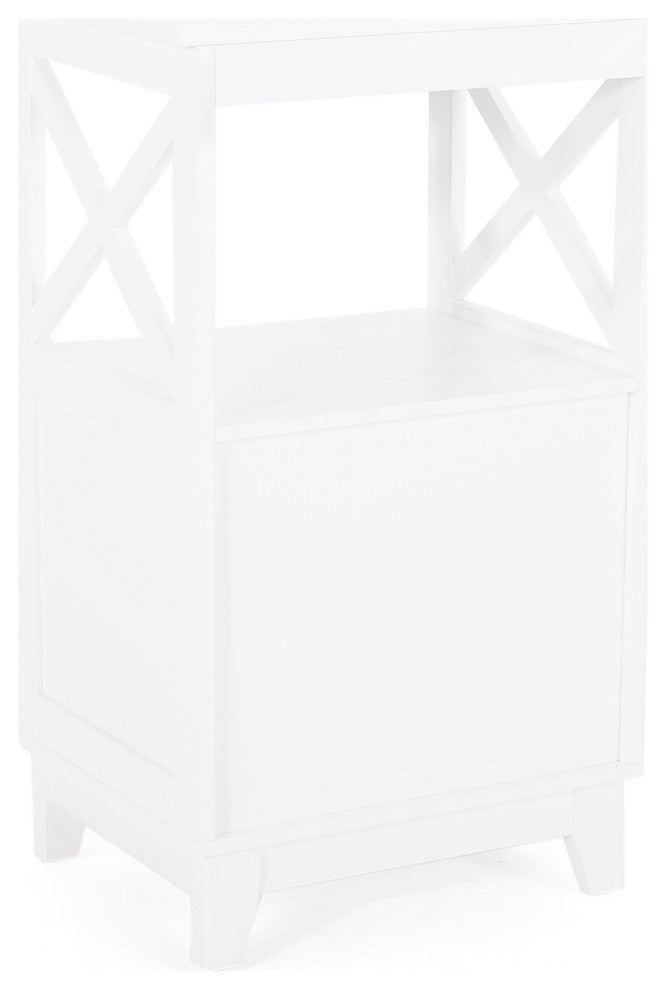 McCusker Bathroom Storage Cabinet With Drawers, White