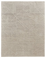 Weave & Wander Rheed Wool Rug, Ivory/Beige, 7ft-9in x 9ft-9in Rug