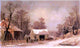 George Henry Durrie Winter in the Country Wall Decal