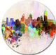 Cincinnati Skyline, Cityscape Round Wall Art, 23"