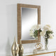 Contemporary 25" x 35" Parer Natural Mirror