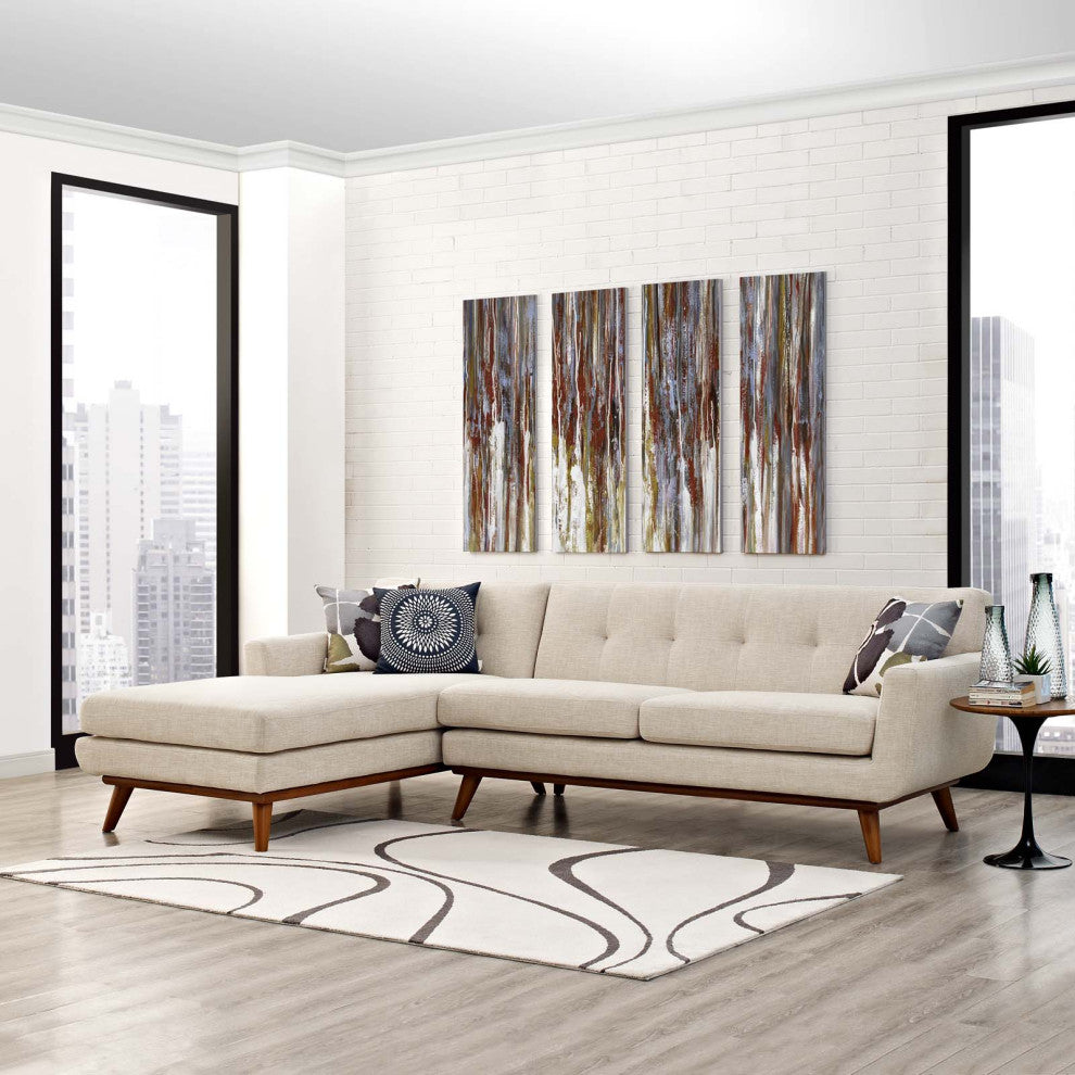 Beige Engage Left-Facing Sectional Sofa