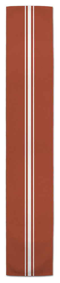 Orange and White Stripe Table Runner
