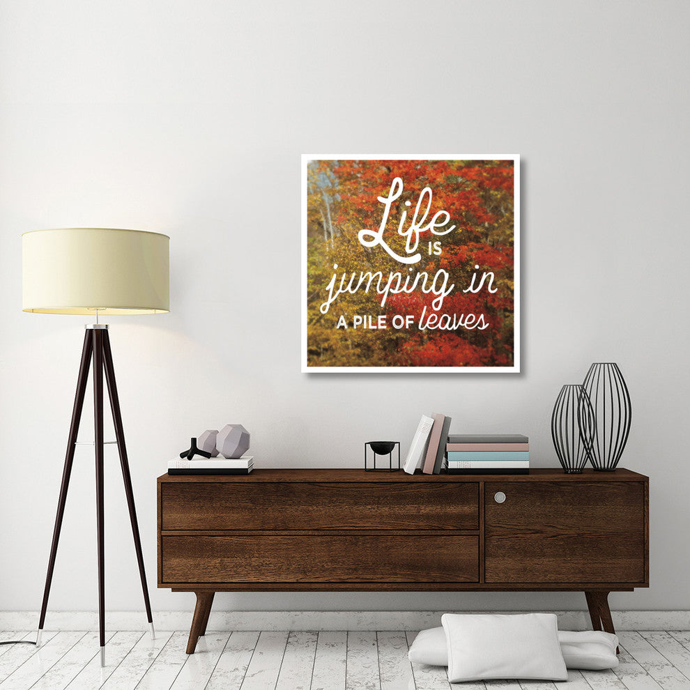"Life is for Jumping" Digital Paper Print by Sue Schlabach, 38"x38"