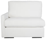 Uttermost Refuge Arctic White Left Arm Facing Sofa