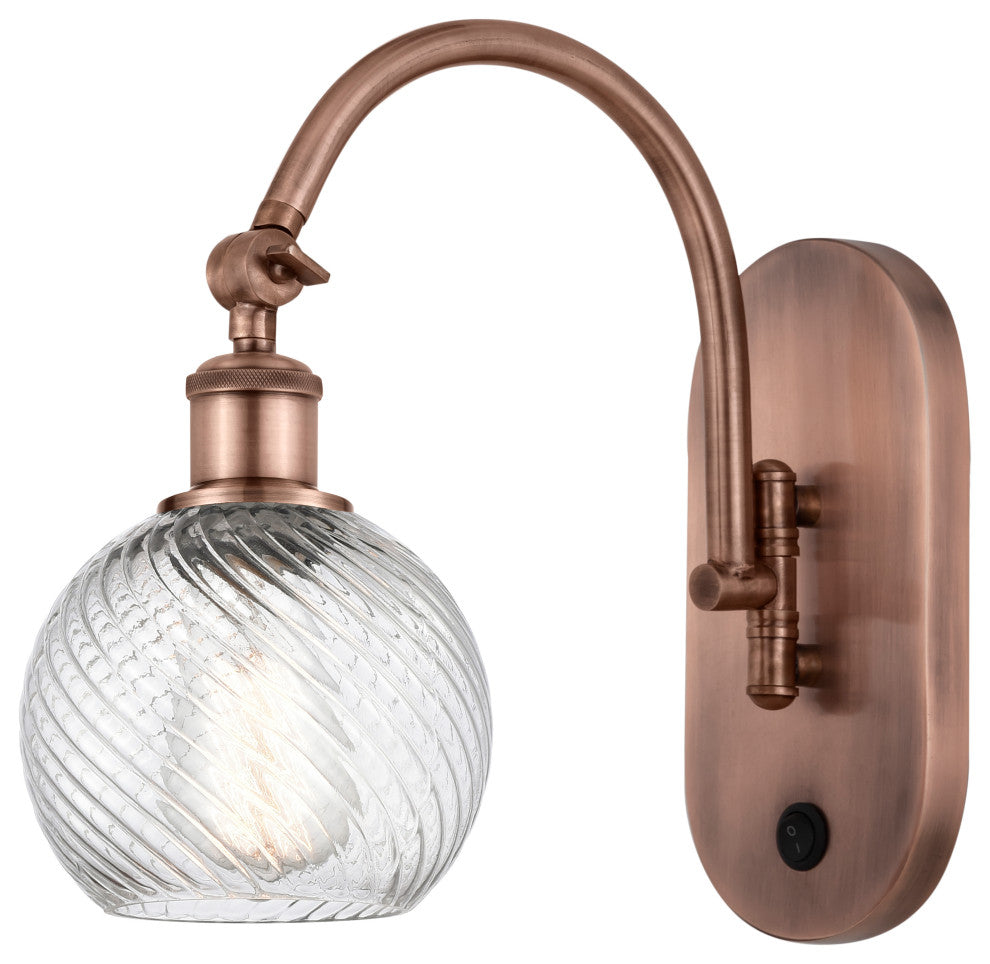 Innovations 518-1W-AC-G1214-6-LED 1-Light Sconce, Antique Copper