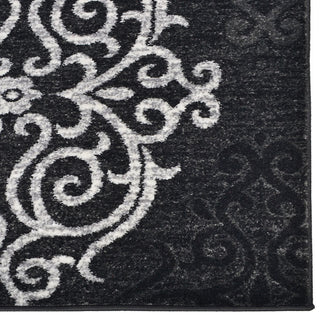 MACHINE MADE HEATSET POLYPROPYLENE AREA RUGS -Silver Blue,Contemporary Design, [Runner] 3'2''x10'