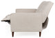 Manville Tufted Loveseat Pushback Recliner, Wheat/Dark Espresso, Fabric