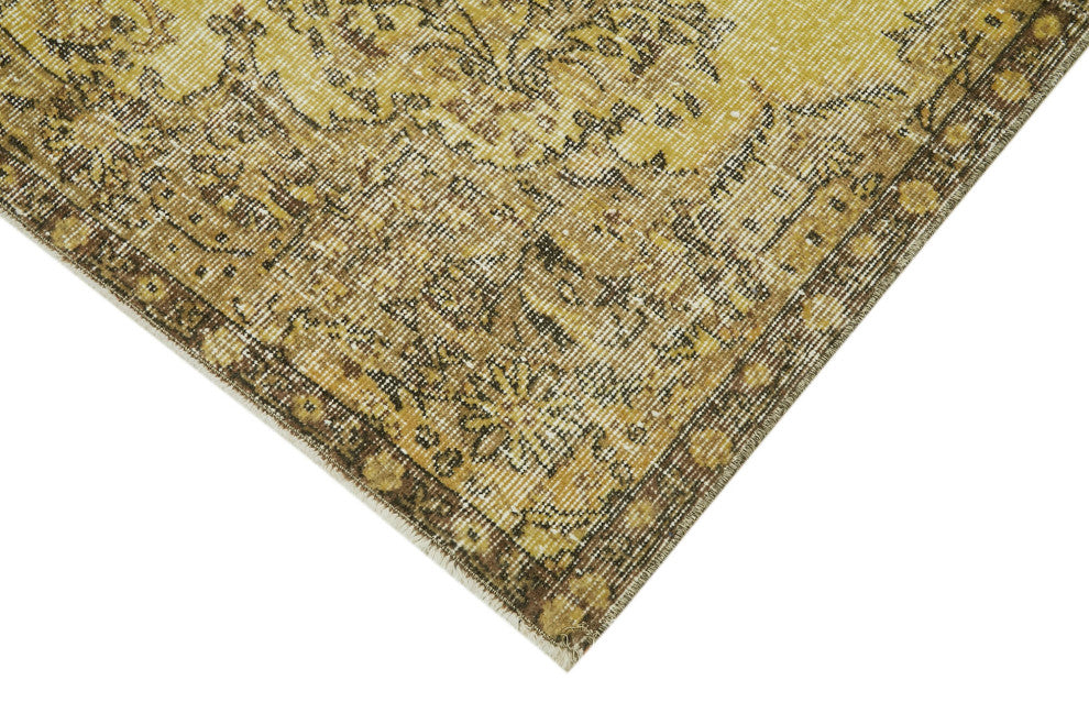 Rug N Carpet - Handmade Anatolian 5' 6'' x 7' 5'' Rustic Over-dyed Rug