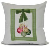 Frame It Up, Geometric Print Pillow, Bright Green, 26" x 26"