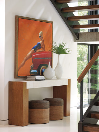 Highlands Woven Ottoman